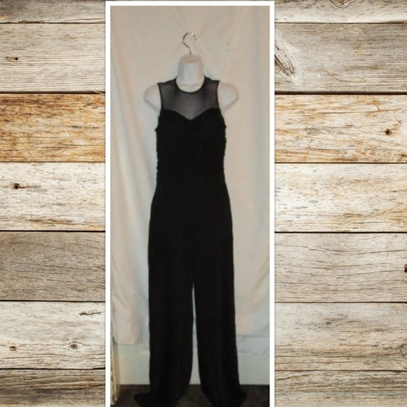 NWT ZARA Black Lace Sleeveless Jumpsuit SZ S - Picture 3 of 6